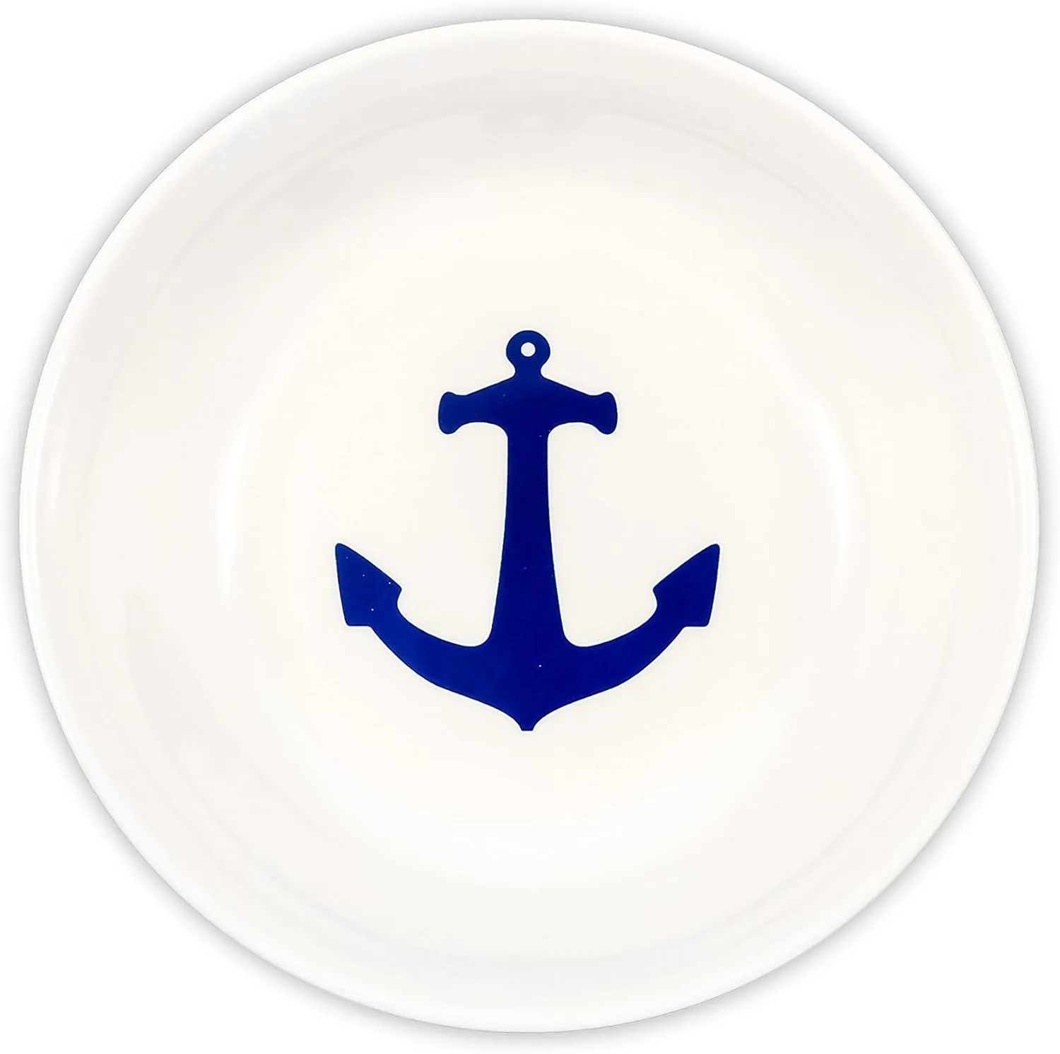 Camco Blue and White Nautical Design 12 Piece Dishware Set- Includes Marine Style Plates and Bowls | Perfect Boating