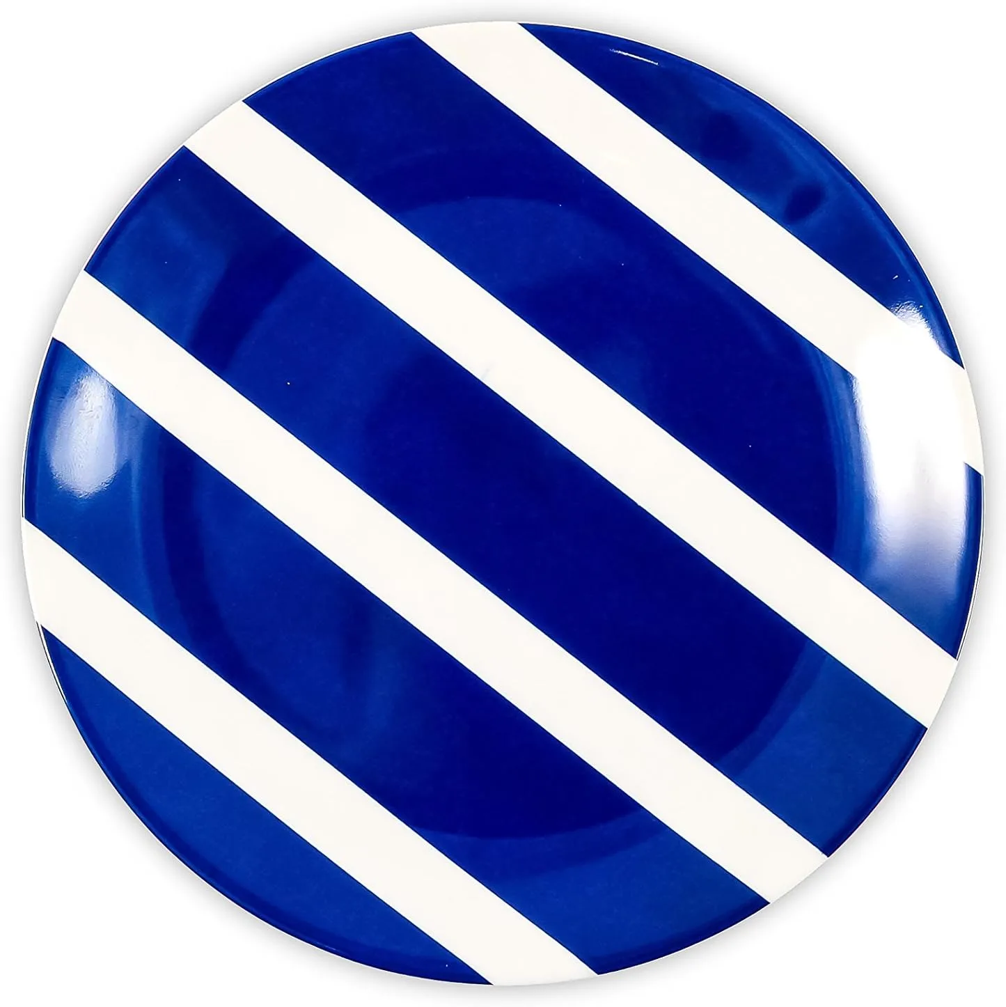 Camco Blue and White Nautical Design 12 Piece Dishware Set- Includes Marine Style Plates and Bowls | Perfect Boating