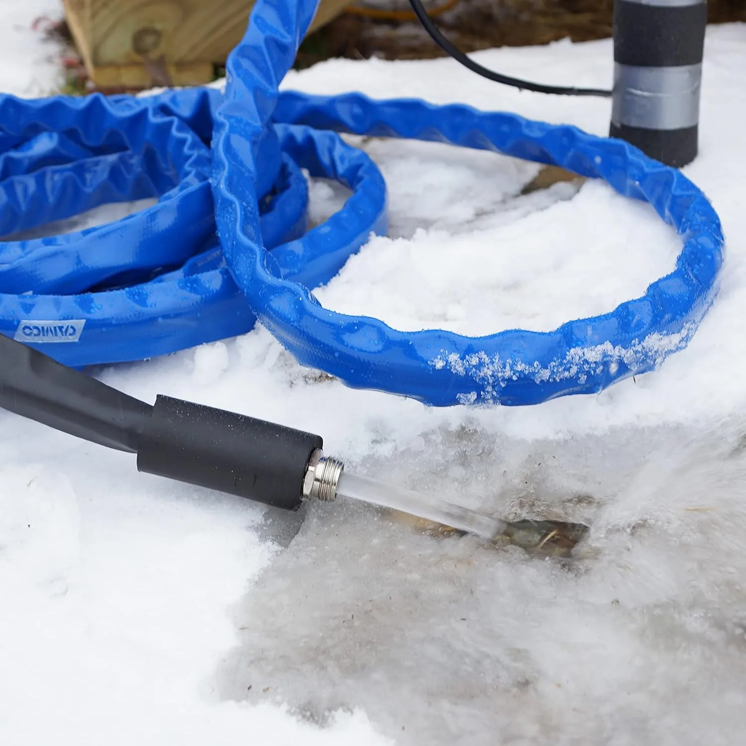 Camco 12-Foot Heated Drinking Water Hose - Freeze Protection to -40°F (22920)
