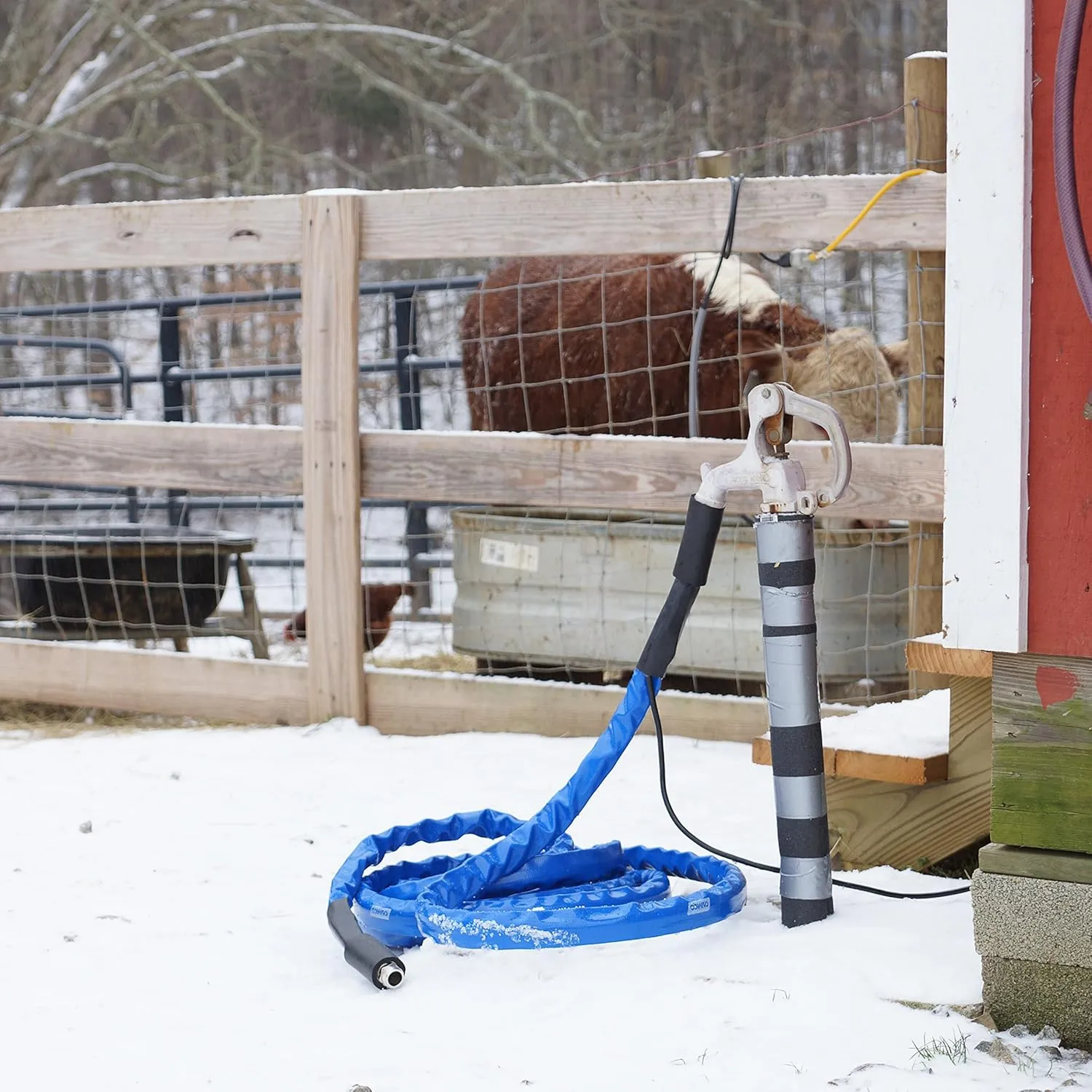 Camco 12-Foot Heated Drinking Water Hose - Freeze Protection to -40°F (22920)