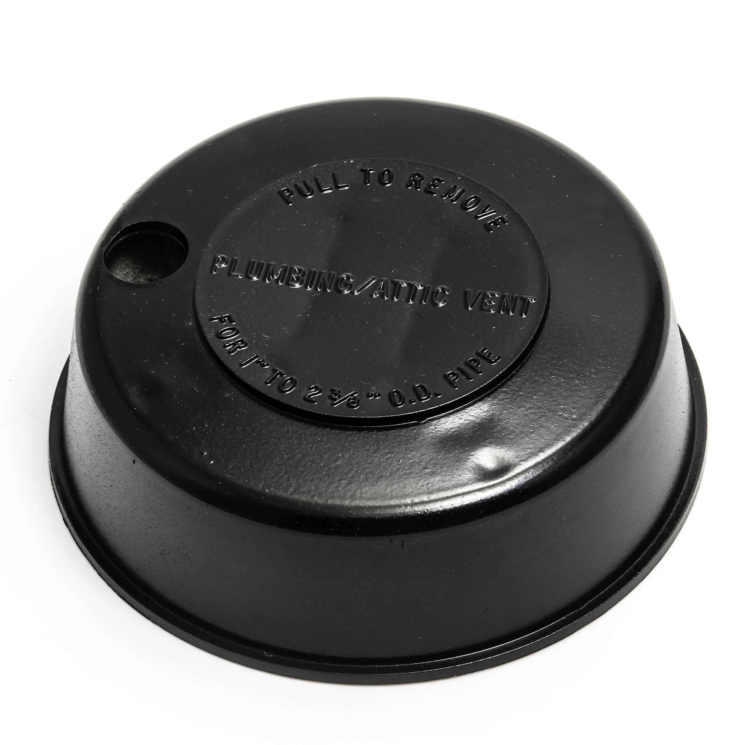 Camco Replace-All Plumbing Vent Cap with Spring Attachment - Fits Up To 2 Inch Pipe - Black (40137)