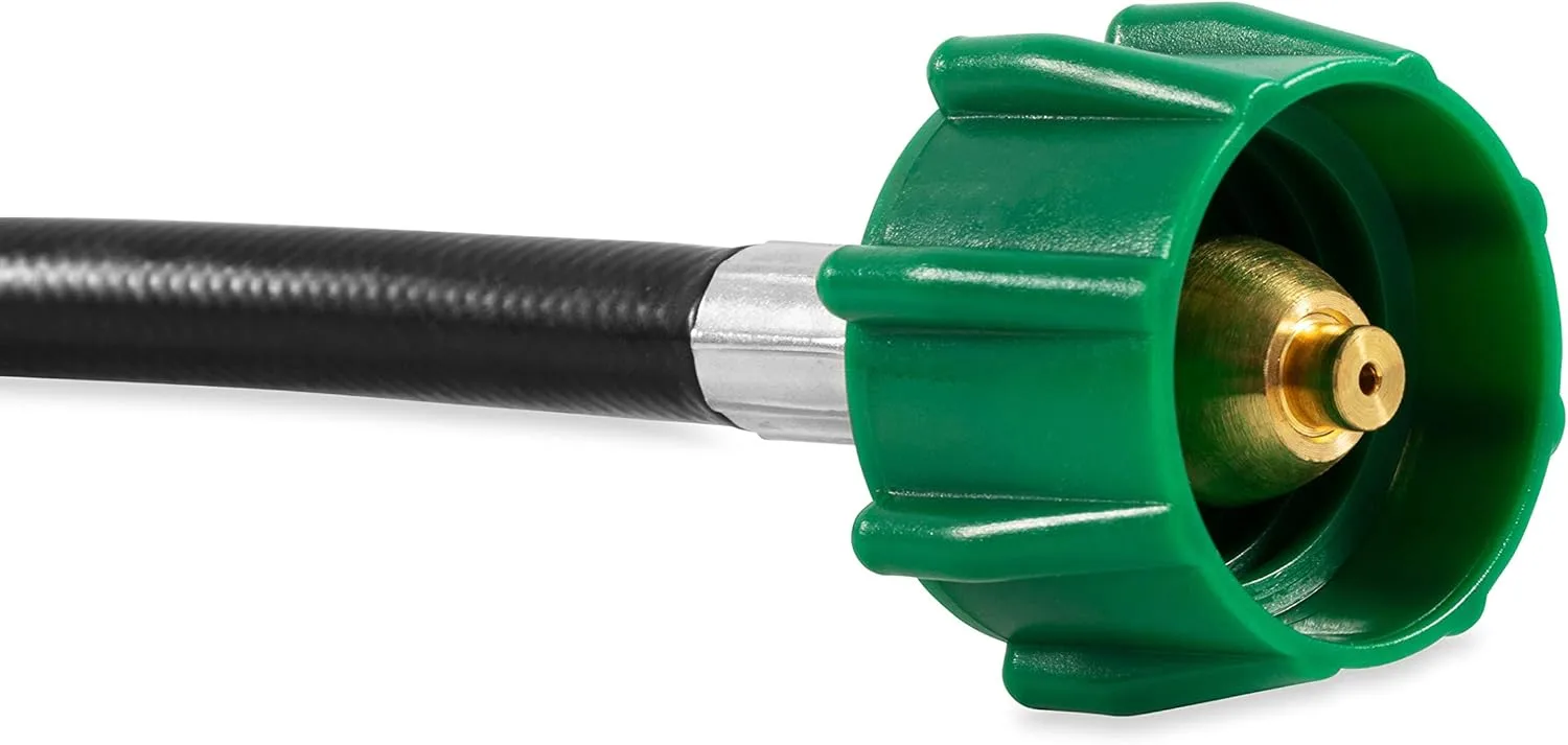 Camco Pigtail Propane Hose Connector with ACME Nut & 1/4" Inverted Male Flare, Thermal & Excess Flow Protection