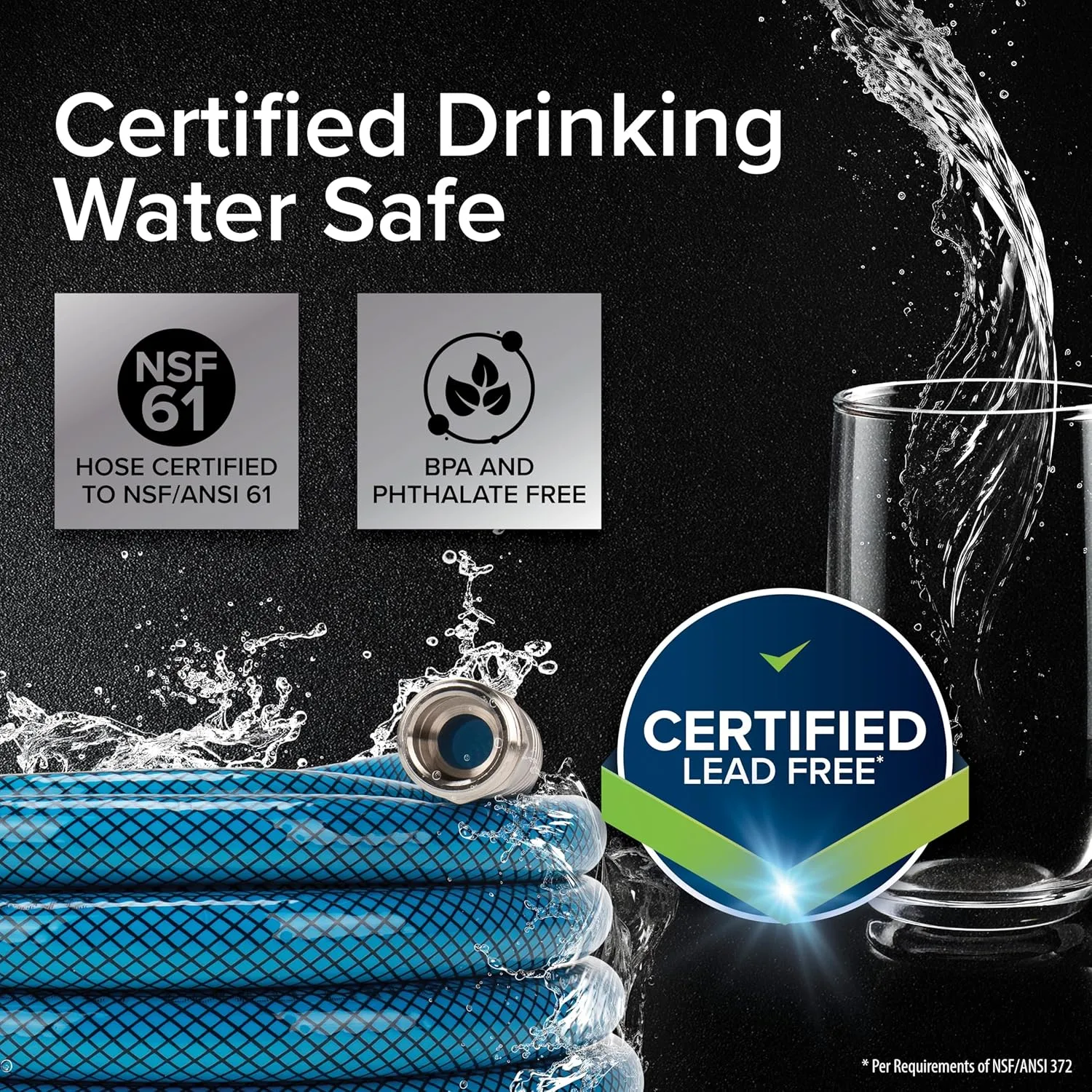 Camco (22853) 50ft Premium Drinking Water Hose - Anti-Kink Design, 20% Thicker Than Standard Hoses (5/8"Inside Diameter)