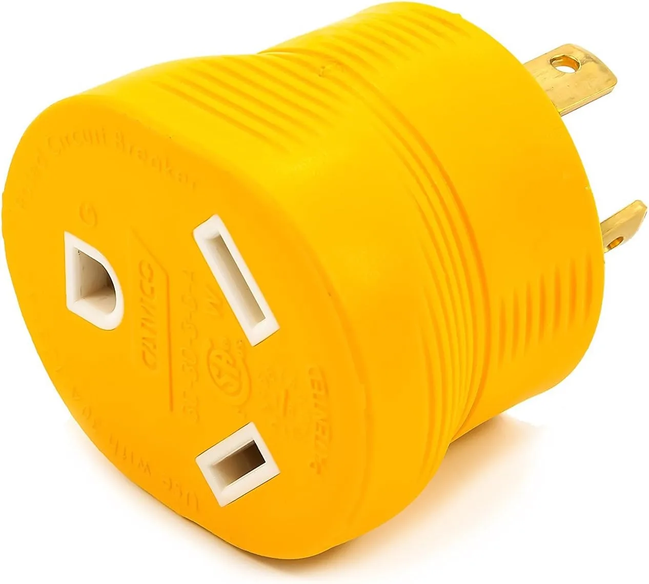 Camco Power Grip RV Generator Adapter 30A NEMA L5-30P to TT-30R (55333)