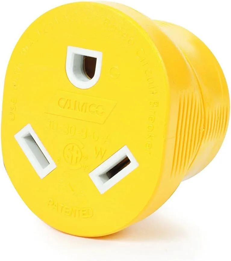 Camco Power Grip RV Generator Adapter 30A NEMA L5-30P to TT-30R (55333)