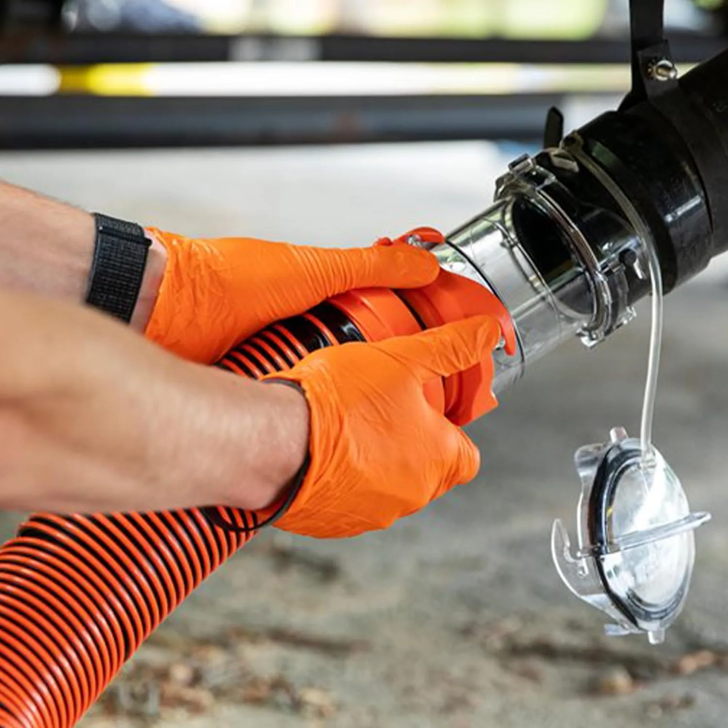 Camco Clear RV Sewer Hose Extender & Adapter