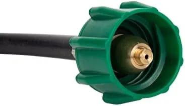 Camco Pigtail Propane Hose Connector with ACME Nut & 1/4" Inverted Male Flare, Thermal & Excess Flow Protection