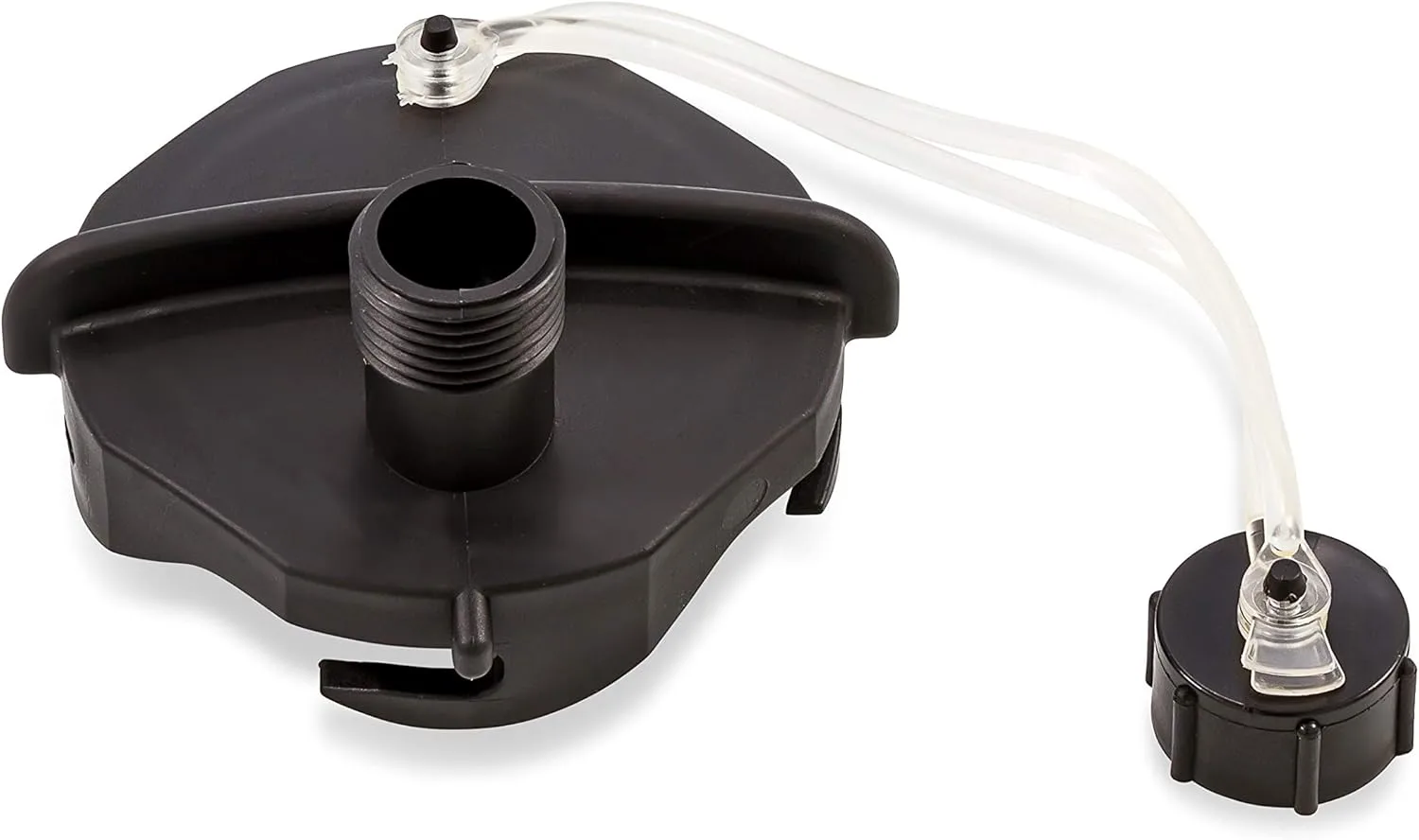 Camco 39463 Sewer Cap With Hose Connect, Black, 3/4"