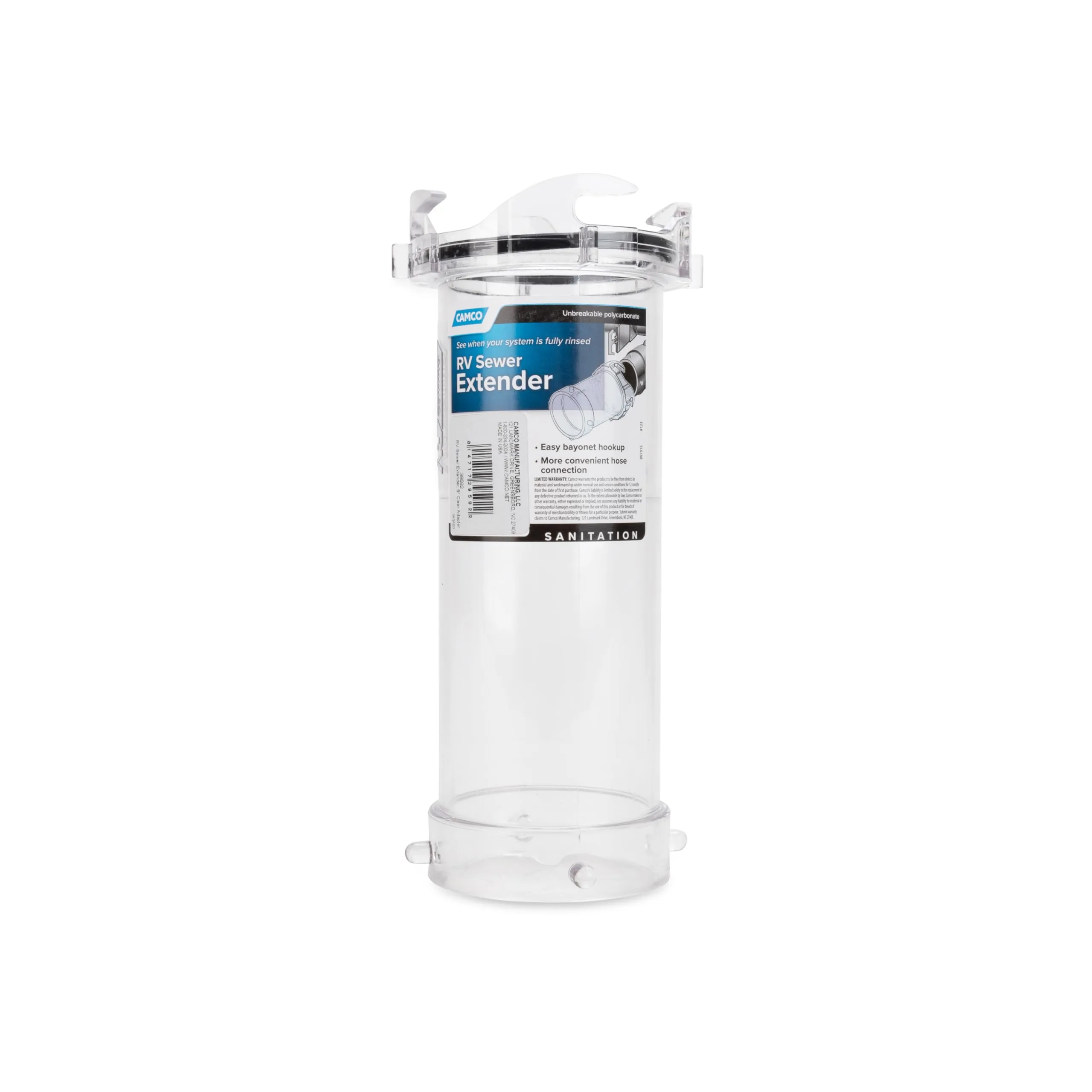 Camco 39592 9" Clear Sewer Hose Adapter