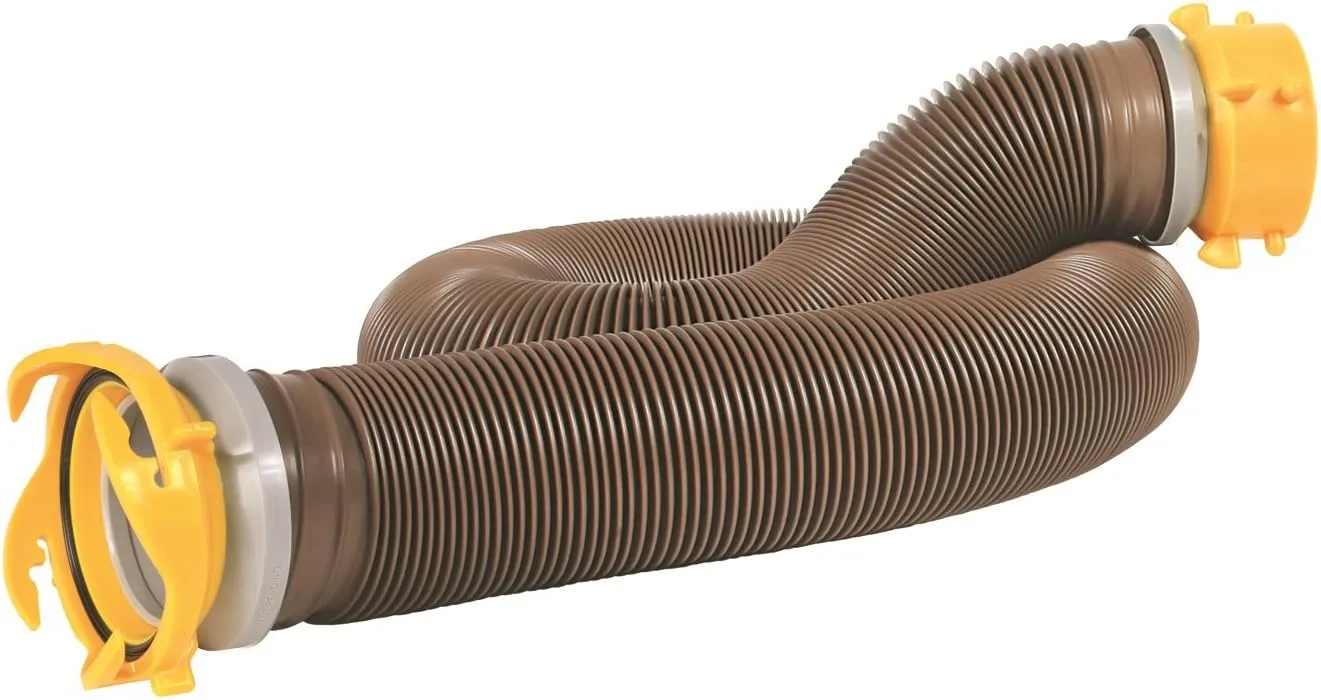 Camco 39623 Revolution 10' Sewer Hose Extension - 10 ft Heavy-Duty Vinyl with Swivel Lug & Bayonet Fittings