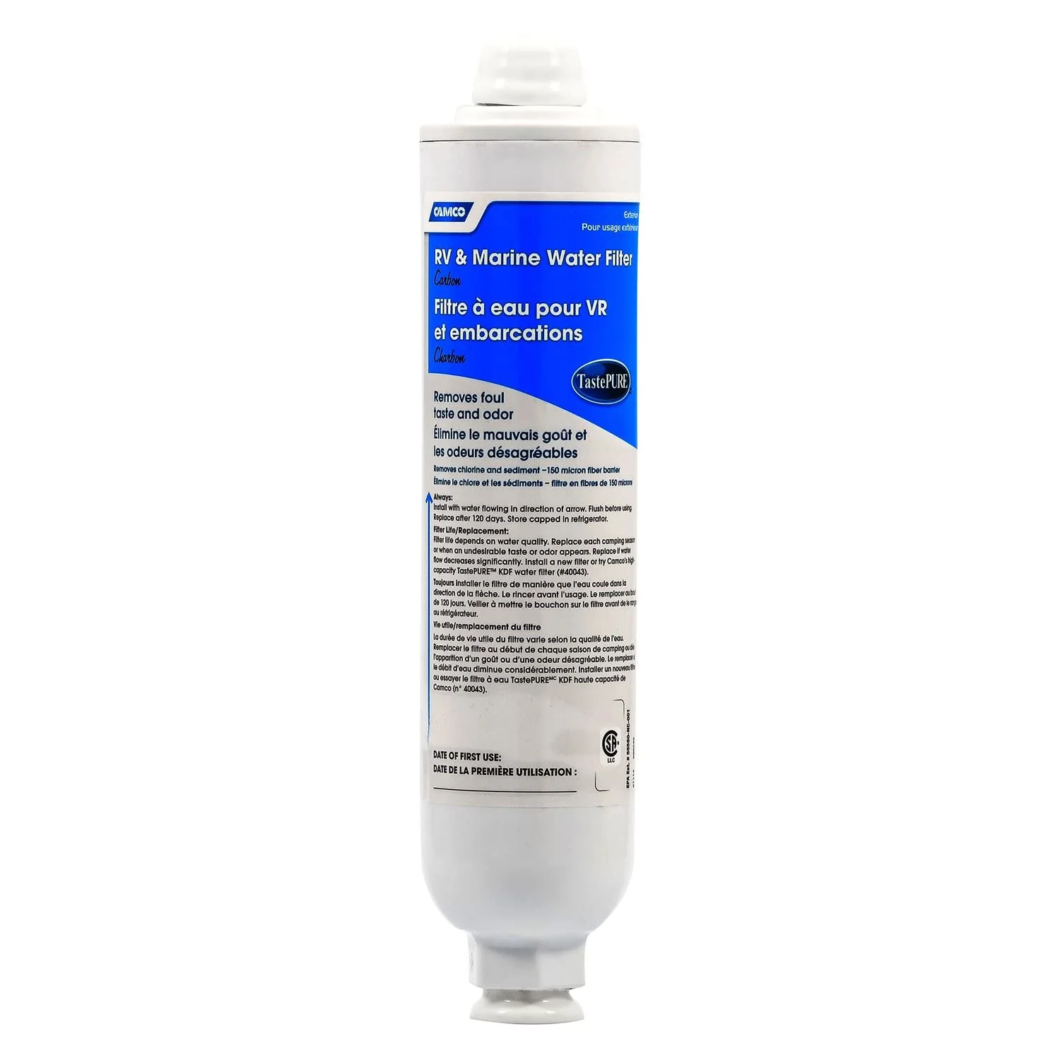 Camco 40646 TastePURE RV & Marine Water Filter
