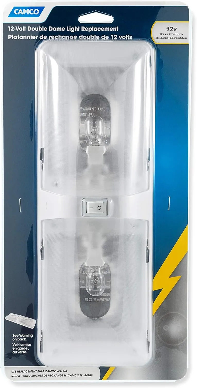 Camco 41320 Dome Light Replacement - Double