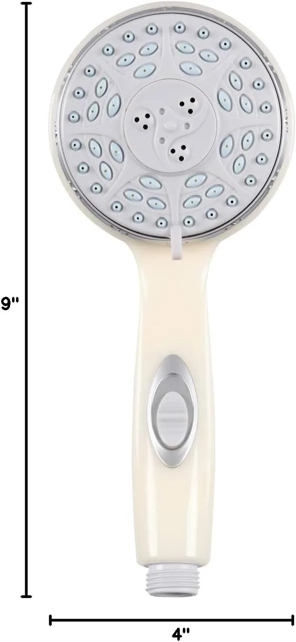 Camco 43712 RV Shower Head with On/Off Switch (Off-White)