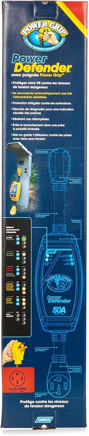 Camco Power Grip RV 50-Amp Voltage & Surge Protector - 55306