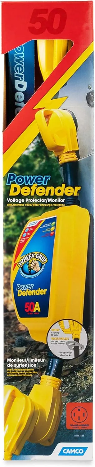Camco Power Grip RV 50-Amp Voltage & Surge Protector - 55306