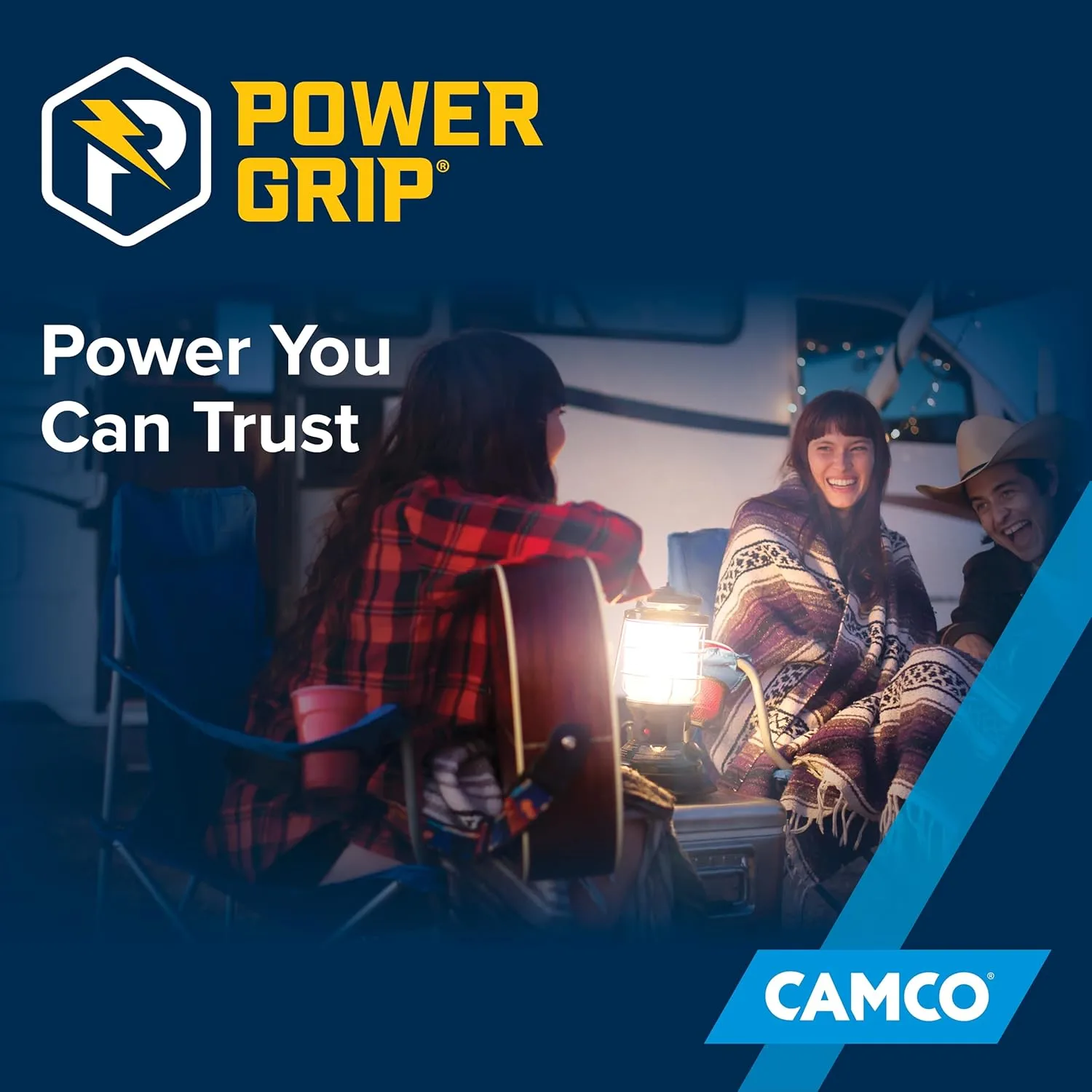 Camco PowerGrip 18" 50 Amp to 30 Amp Dogbone RV Adapter (55175)