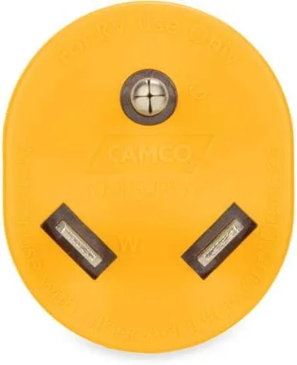 Camco 55232 30 Amp Male/15 Amp Female Adapter with Indicator Light