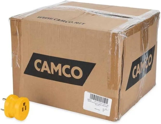 Camco 55232 30 Amp Male/15 Amp Female Adapter with Indicator Light