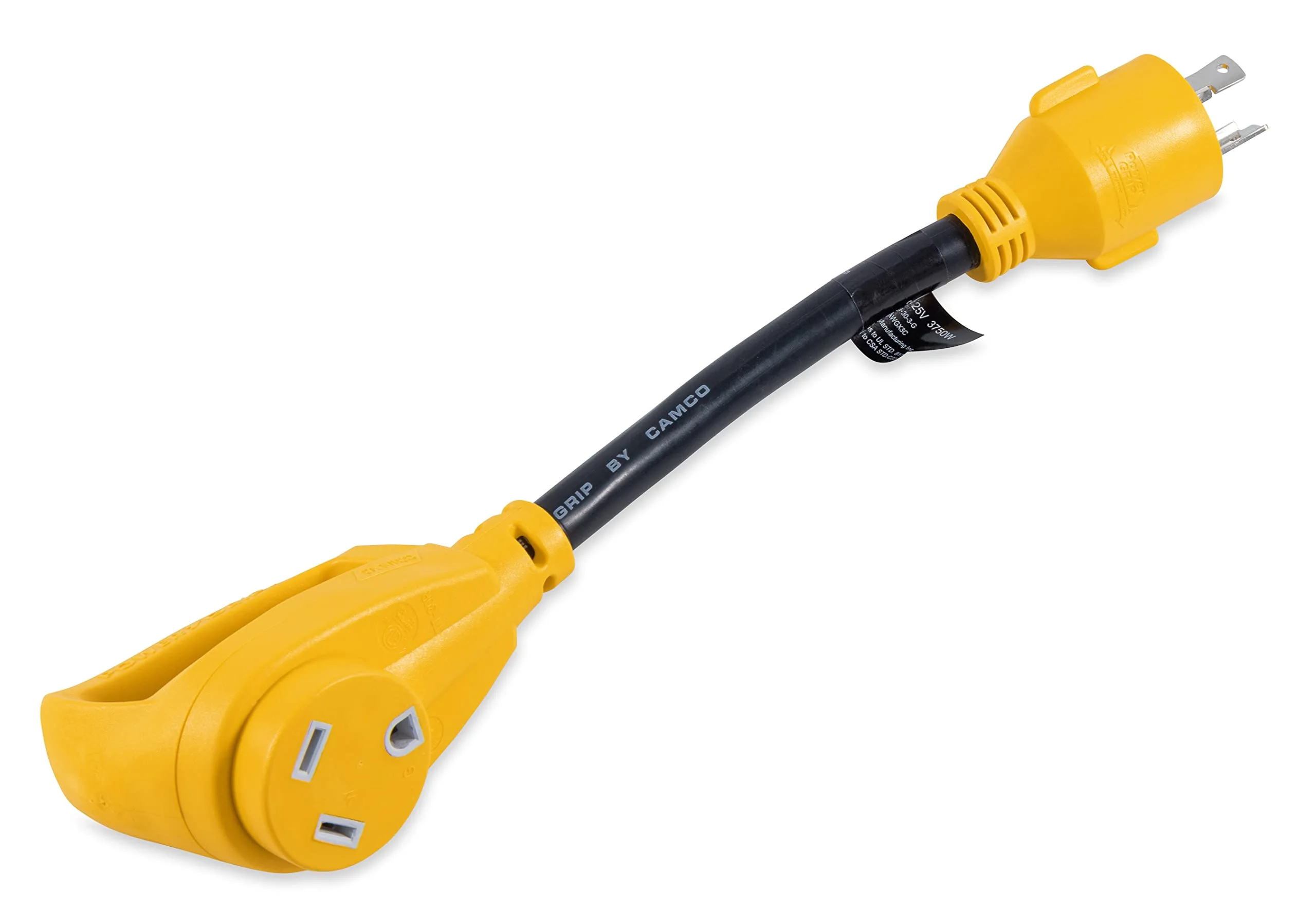CAMCO PowerGrip 12-inch 30A Generator Adapter (TT-30 Female)