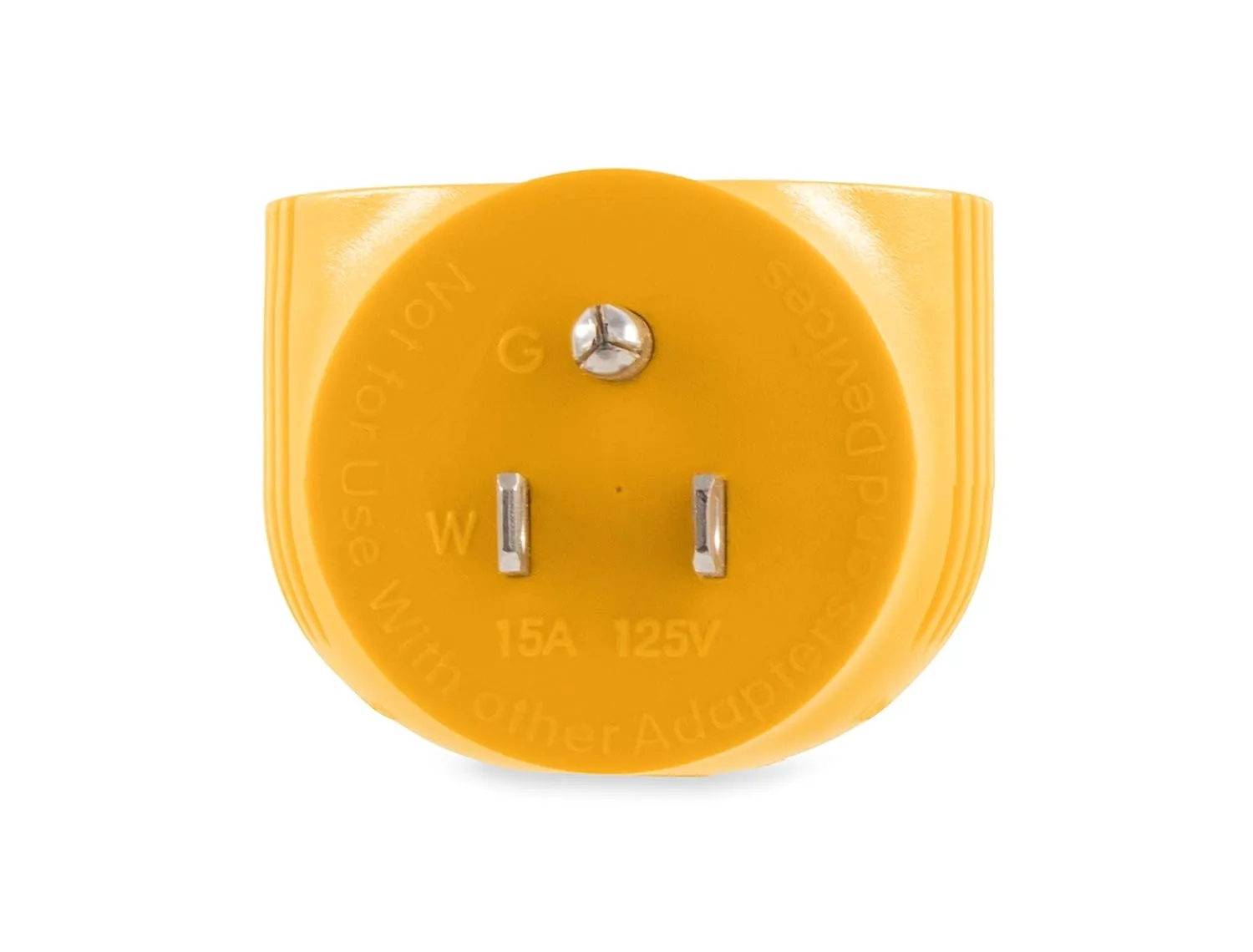 Camco 55325 15 AMP Male / 30 AMP Female 90 Degree Electrical Adapter, Yellow One Size