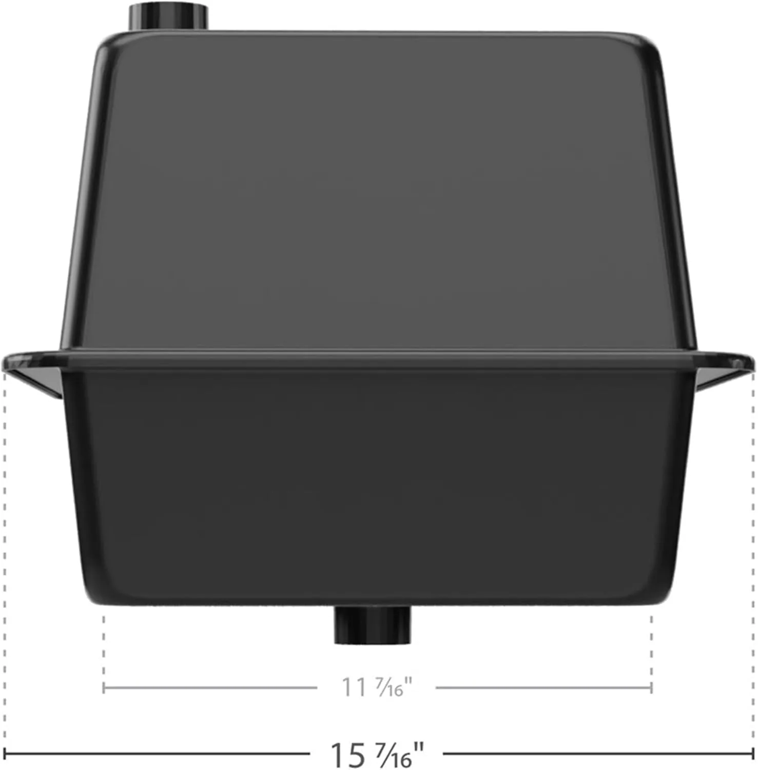 Camco 55370 Vented RV/Marine Battery Box, Double Side-by-Side - Protects Your RV or Marine Battery from Collisions and Contaminants - Holds (2) Group 24 Batteries, Black
