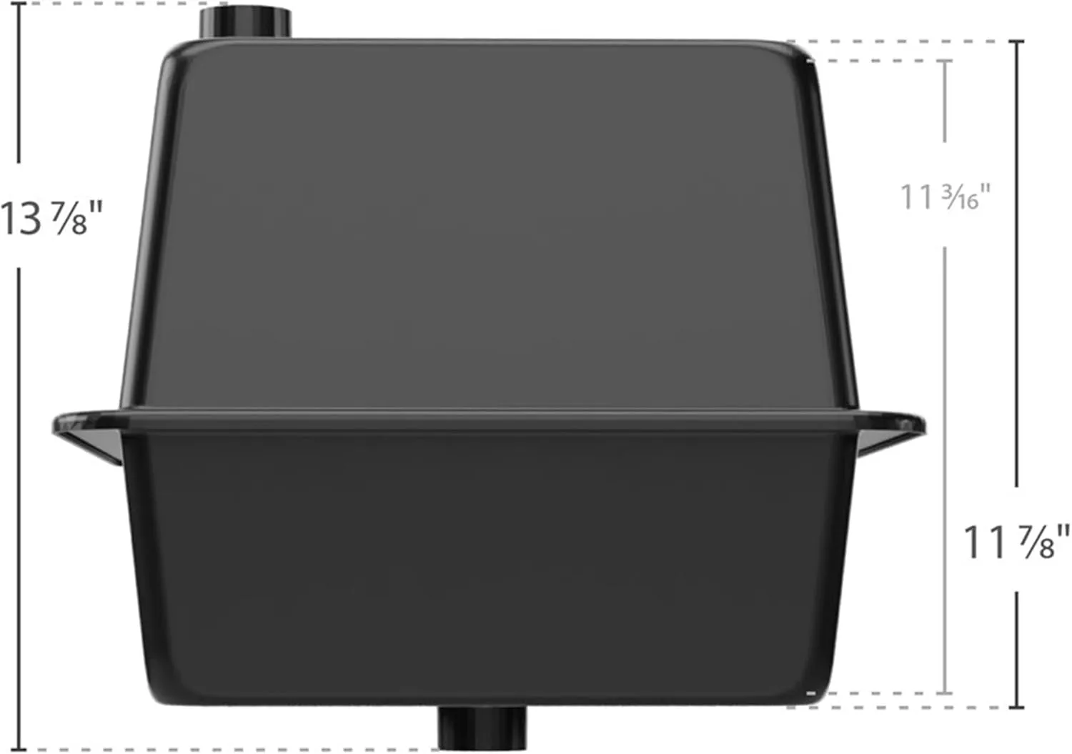 Camco 55370 Vented RV/Marine Battery Box, Double Side-by-Side - Protects Your RV or Marine Battery from Collisions and Contaminants - Holds (2) Group 24 Batteries, Black