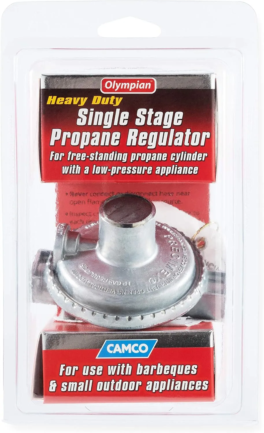 Camco 59013 Single Stage Propane Low Press Regulator 3.00 L x 5.00 W x 8.30 H