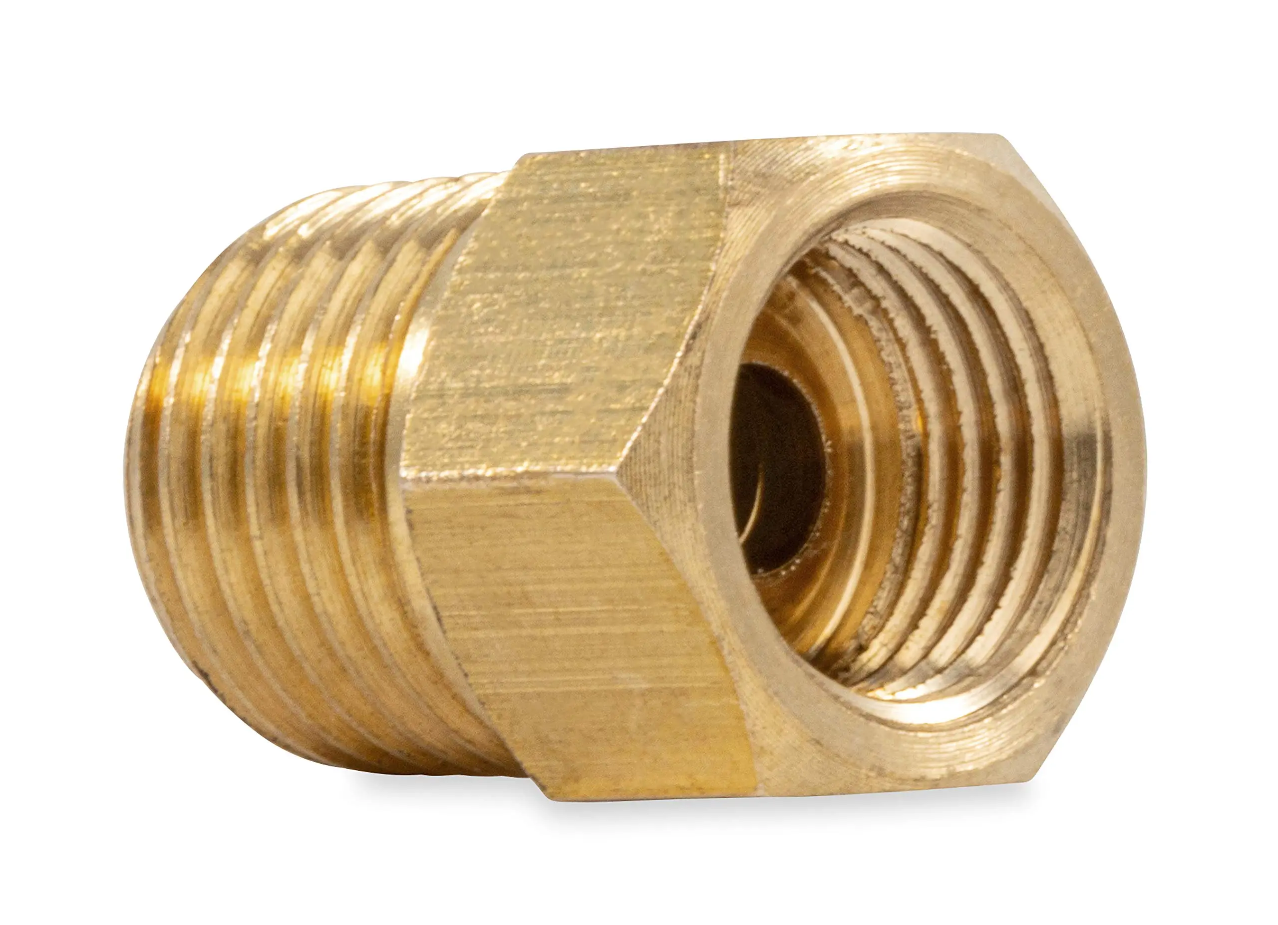 Camco Propane Fitting 1/4" Male NPT x 1/4" Female Inverted Flare