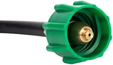 Camco Pigtail Propane Hose Connector with ACME Nut & 1/4" Inverted Male Flare, Thermal & Excess Flow Protection