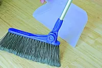 Camco 43623 Adjustable Broom and Dustpan, Adjusts From 24 Inches to 52 Inches, Ideal for RV, Marine, And Home Use
