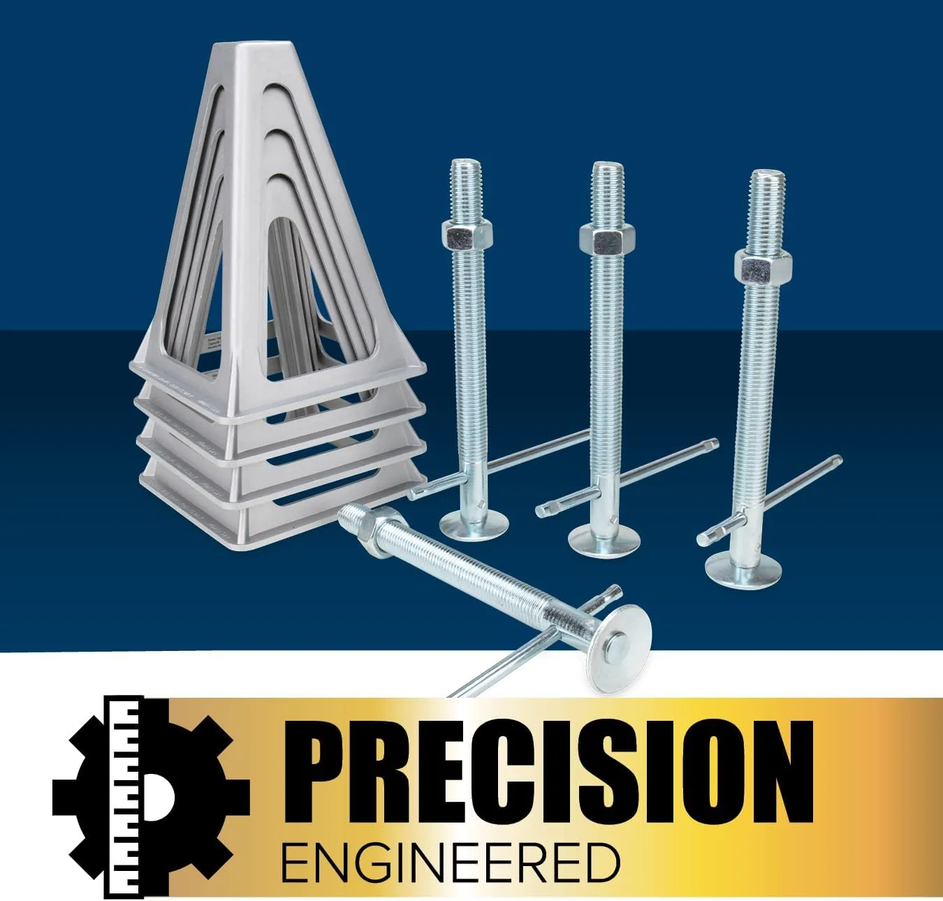 Camco Aluminum Stack Jacks — Stabilize & Position Your RV, Trailer Or Camper —Supports Up to 6,000 lb — Extends 11" - 17" — Pack of 4 (44560)