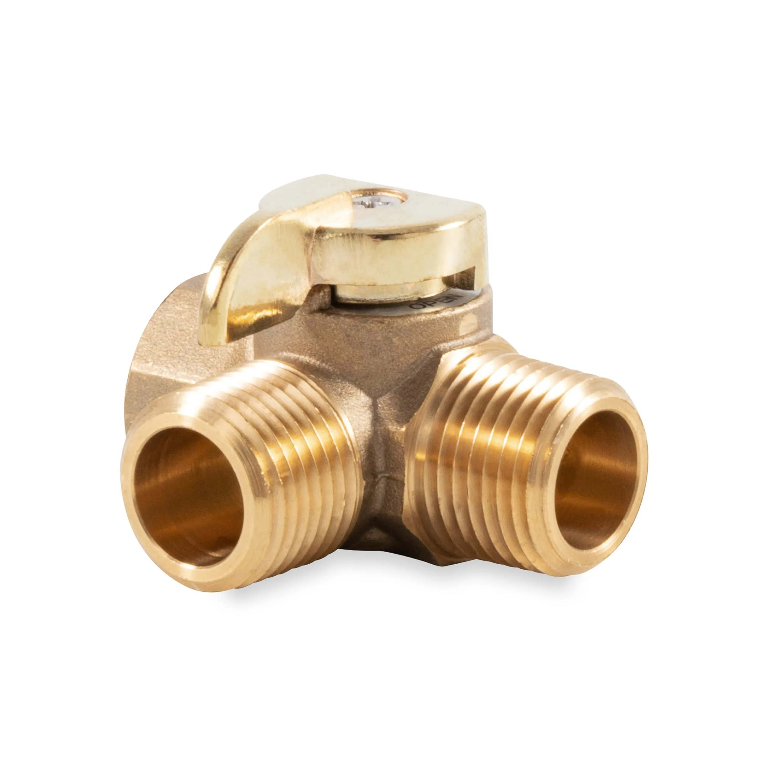 Camco 3-Way Brass Valve Replacement for RV Water Heater Bypass (37463)