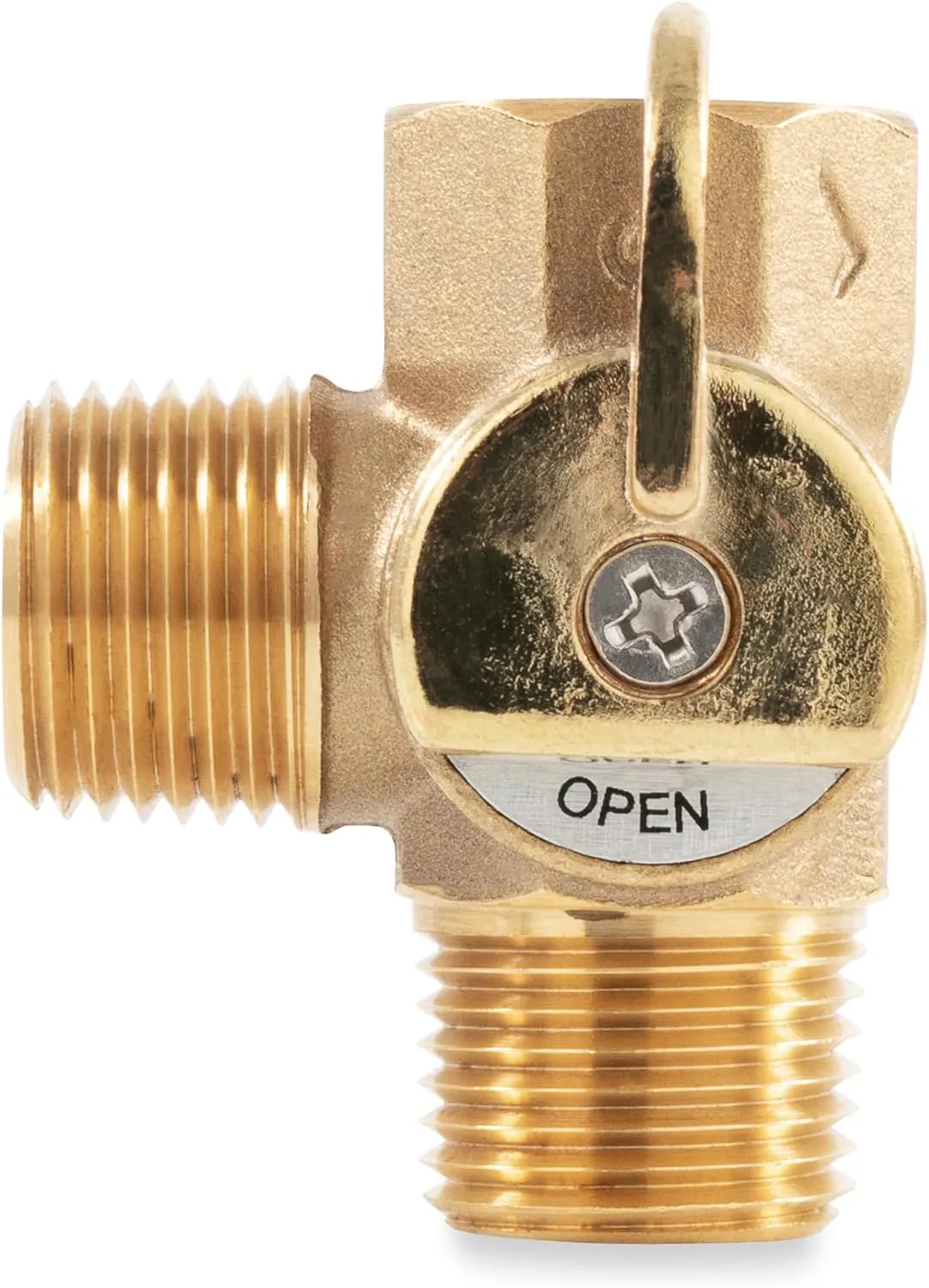 Camco 3-Way Brass Valve Replacement for RV Water Heater Bypass (37463)