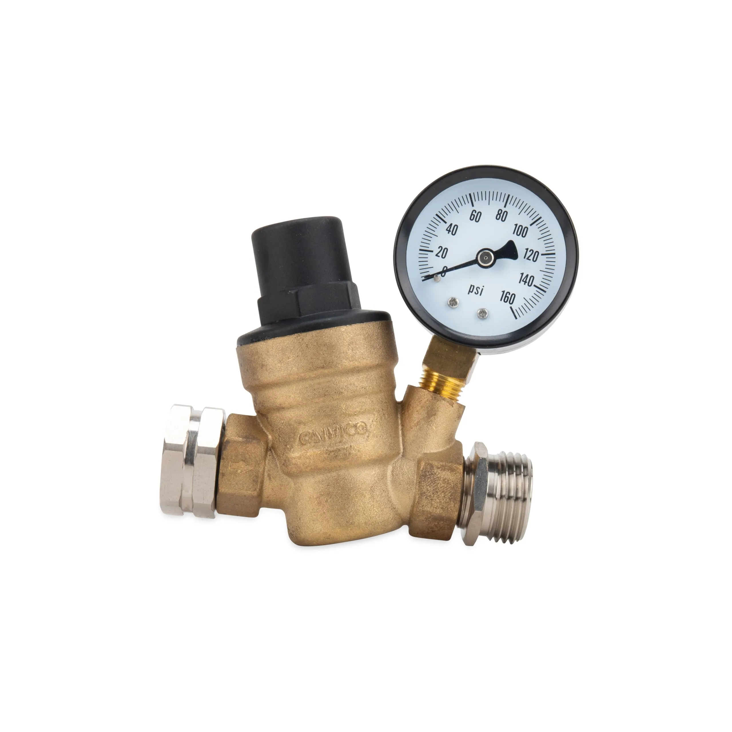 Camco Adjustable RV/Marine Brass Water Pressure Regulator | (40058)