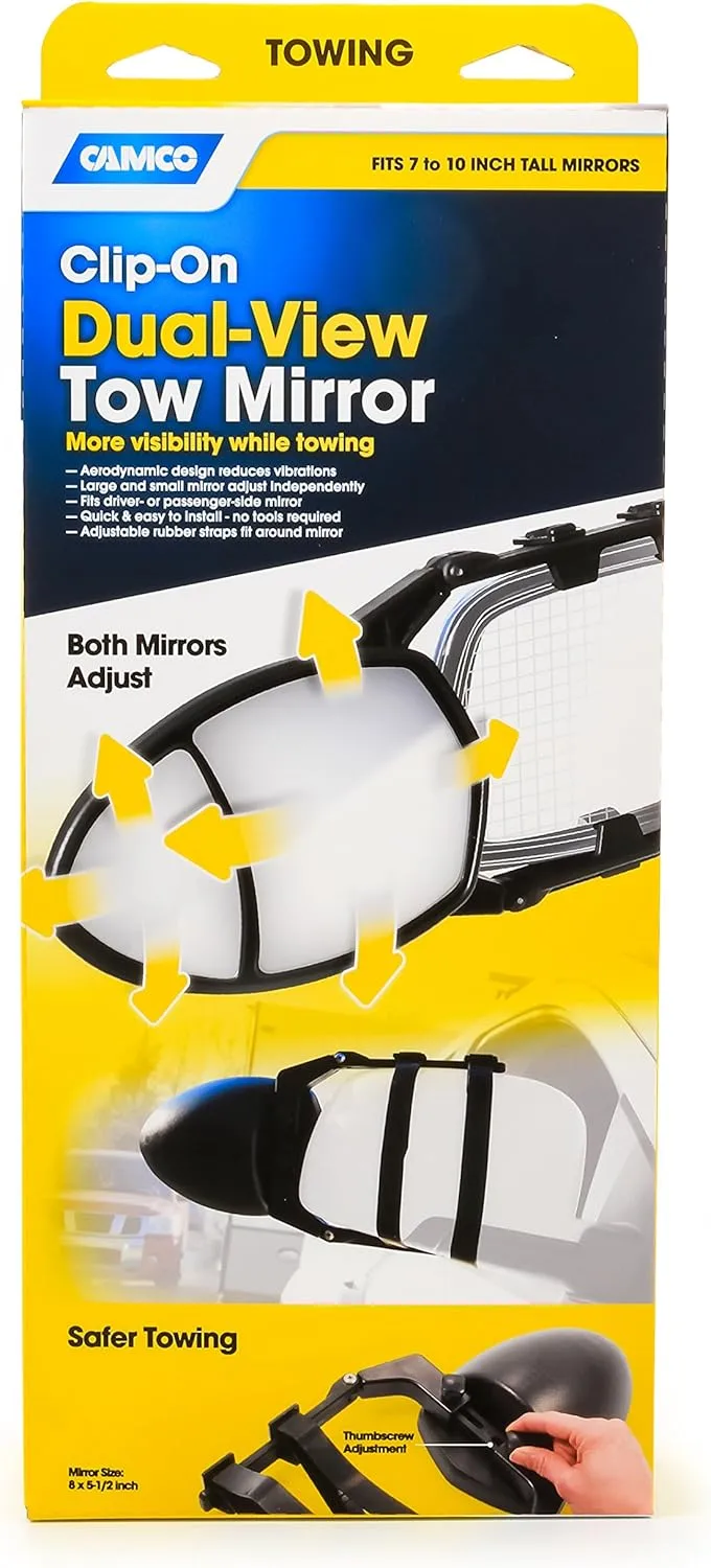 Camco Clamp-On Towing Mirror