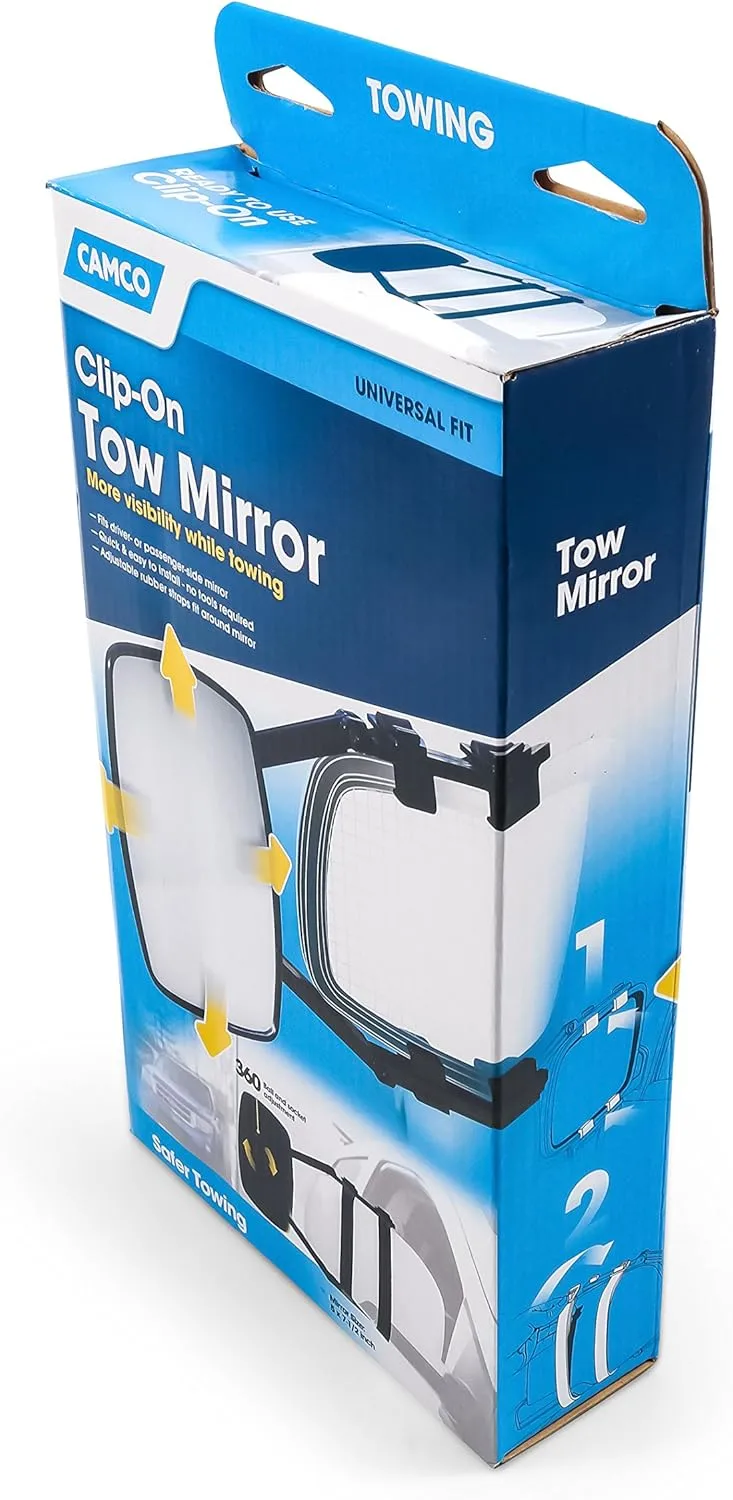 Camco Clamp-On Towing Mirror