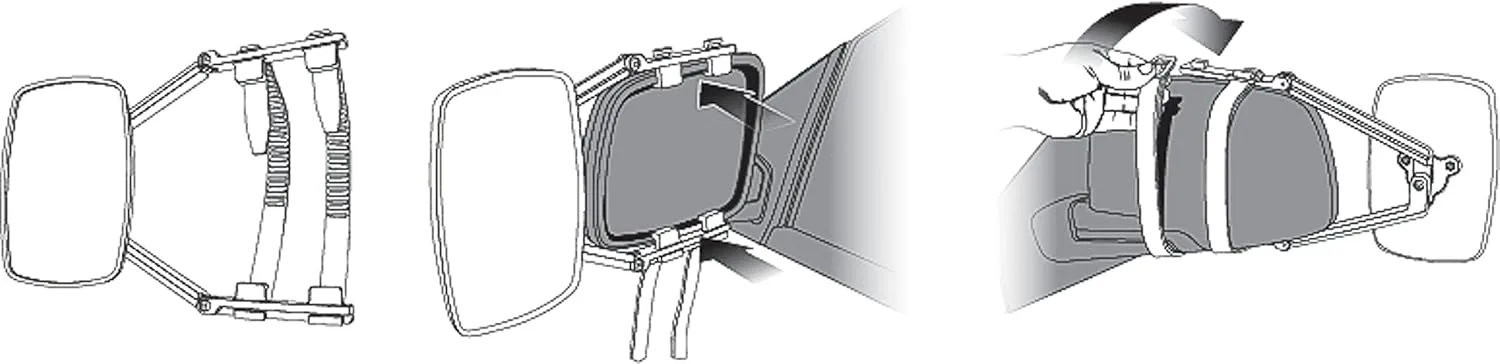 Camco Clamp-On Towing Mirror