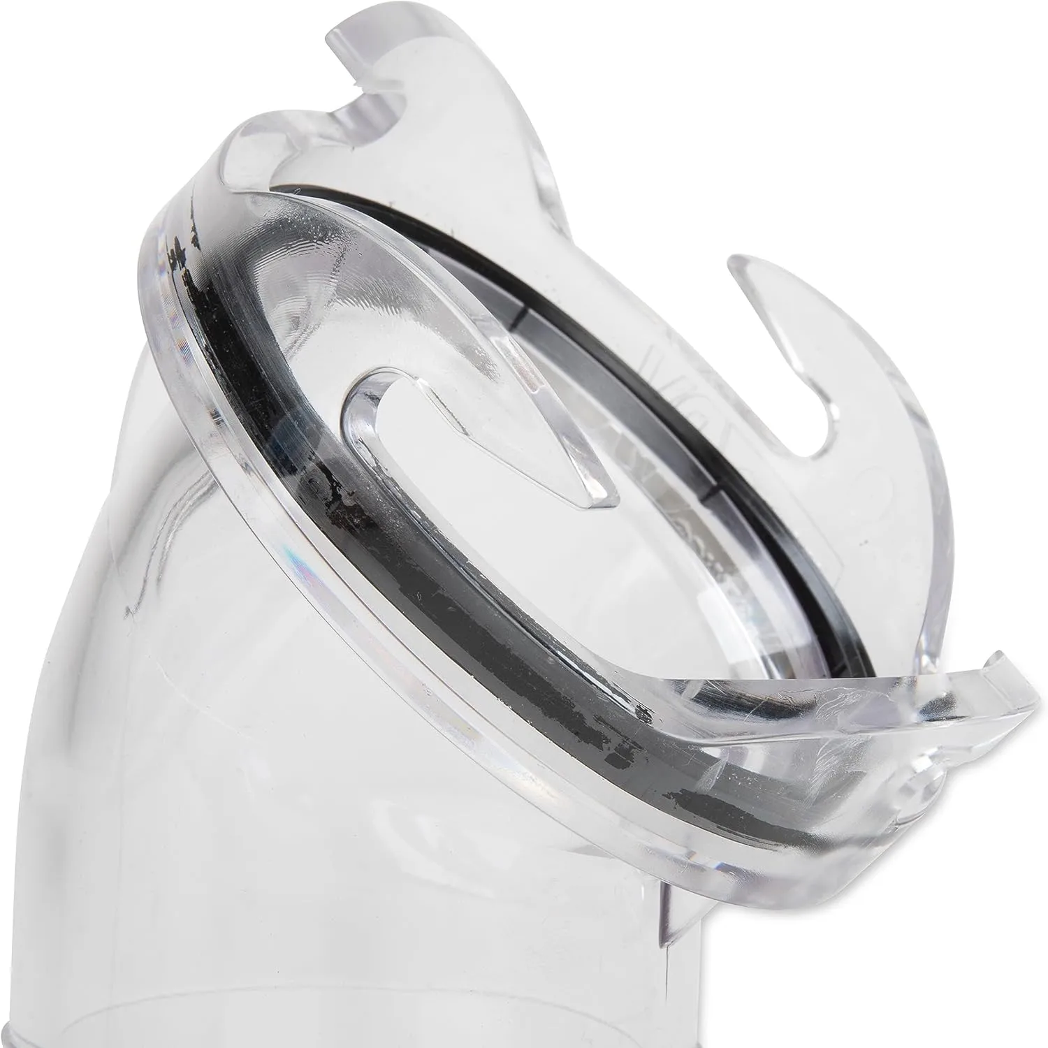 Camco Clear 45 Degree RV Sewer Hose Adapter - 3-inch (39432)