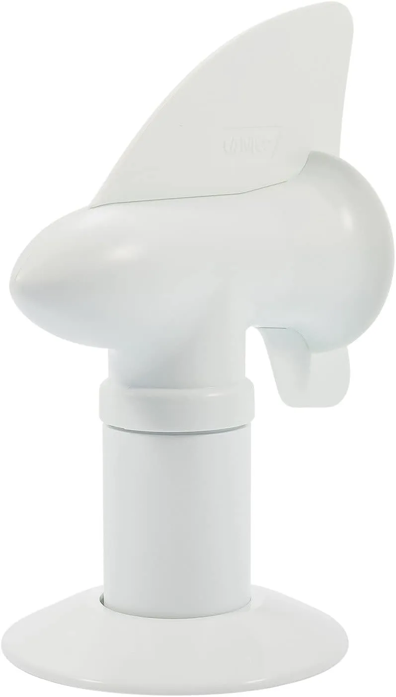 Camco Cyclone Rotating Sewer Plumbing Vent - Rids Odors from Your RV Holding Tank, Rotes 360 Degrees to Pull Odors Up and Away - White (40595)