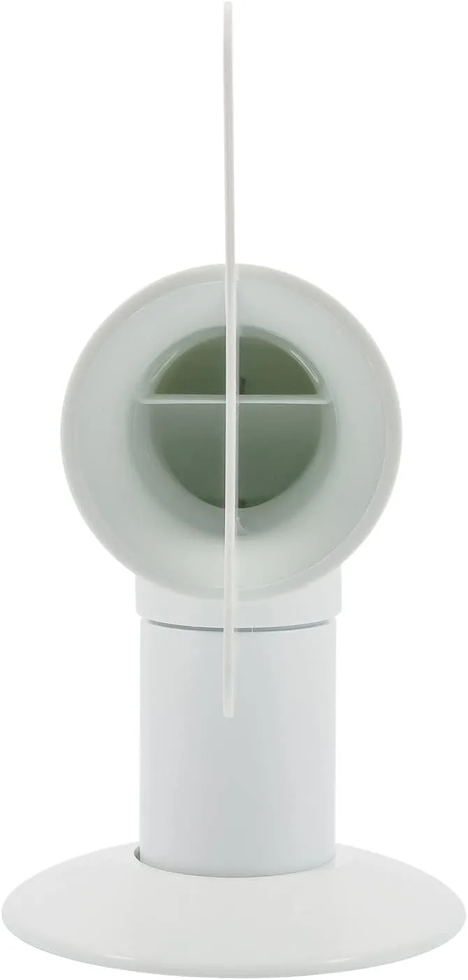 Camco Cyclone Rotating Sewer Plumbing Vent - Rids Odors from Your RV Holding Tank, Rotes 360 Degrees to Pull Odors Up and Away - White (40595)