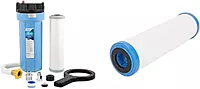 Camco Evo Camper/RV Water Filter + Premium Replacement Cartridge Bundle EVO Water Filter + Cartridge