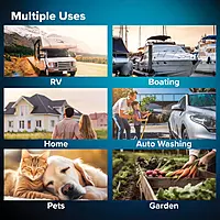 Camco EvoFlex 25-Foot Drinking Water Hose | Features an Extra Flexible Construction | Stainless Steel Strain Reliefs on Each