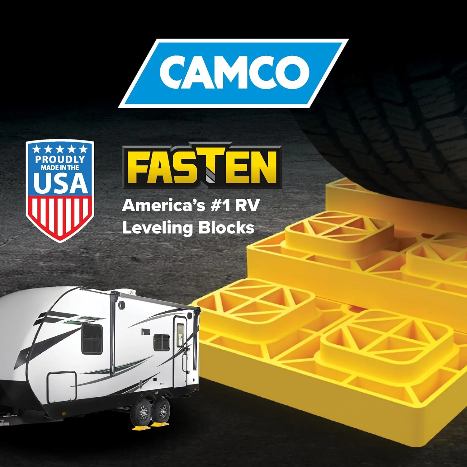 Camco FasTen Camper / RV Leveling Blocks