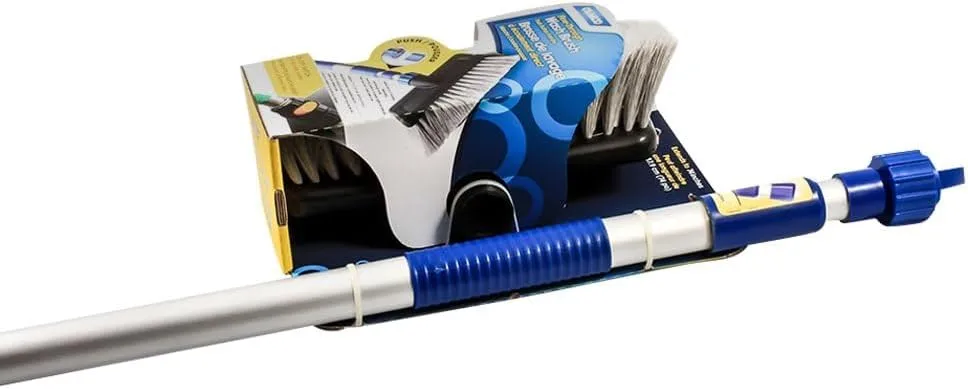 Camco Flow-Through Wash Brush with Adjustable Telescoping Handle