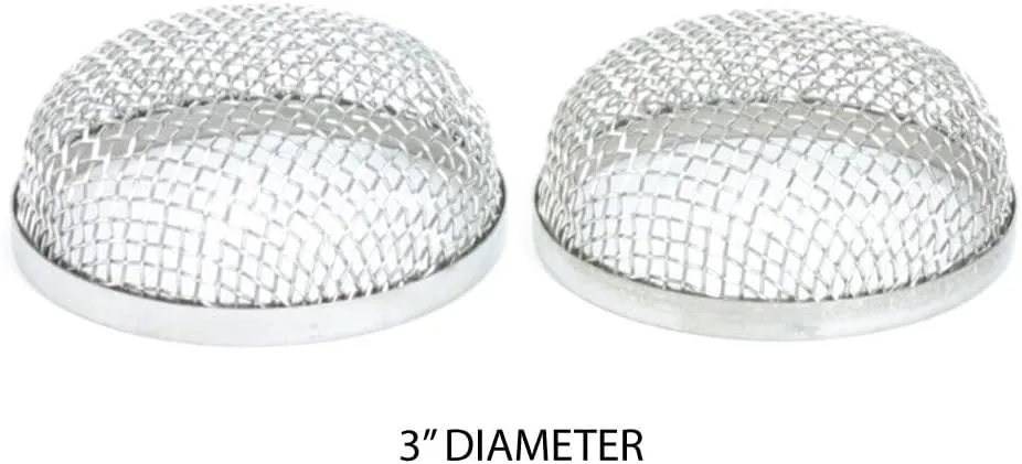 Camco Flying Insect Screen for RV Furnace Vents, Model 42141, Stainless Steel (2 Pack)