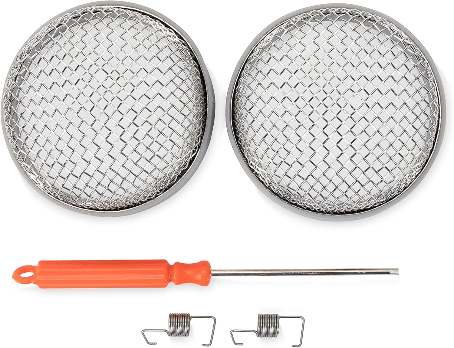 Camco Flying Insect Screen for RV Furnace Vents, Model 42141, Stainless Steel (2 Pack)