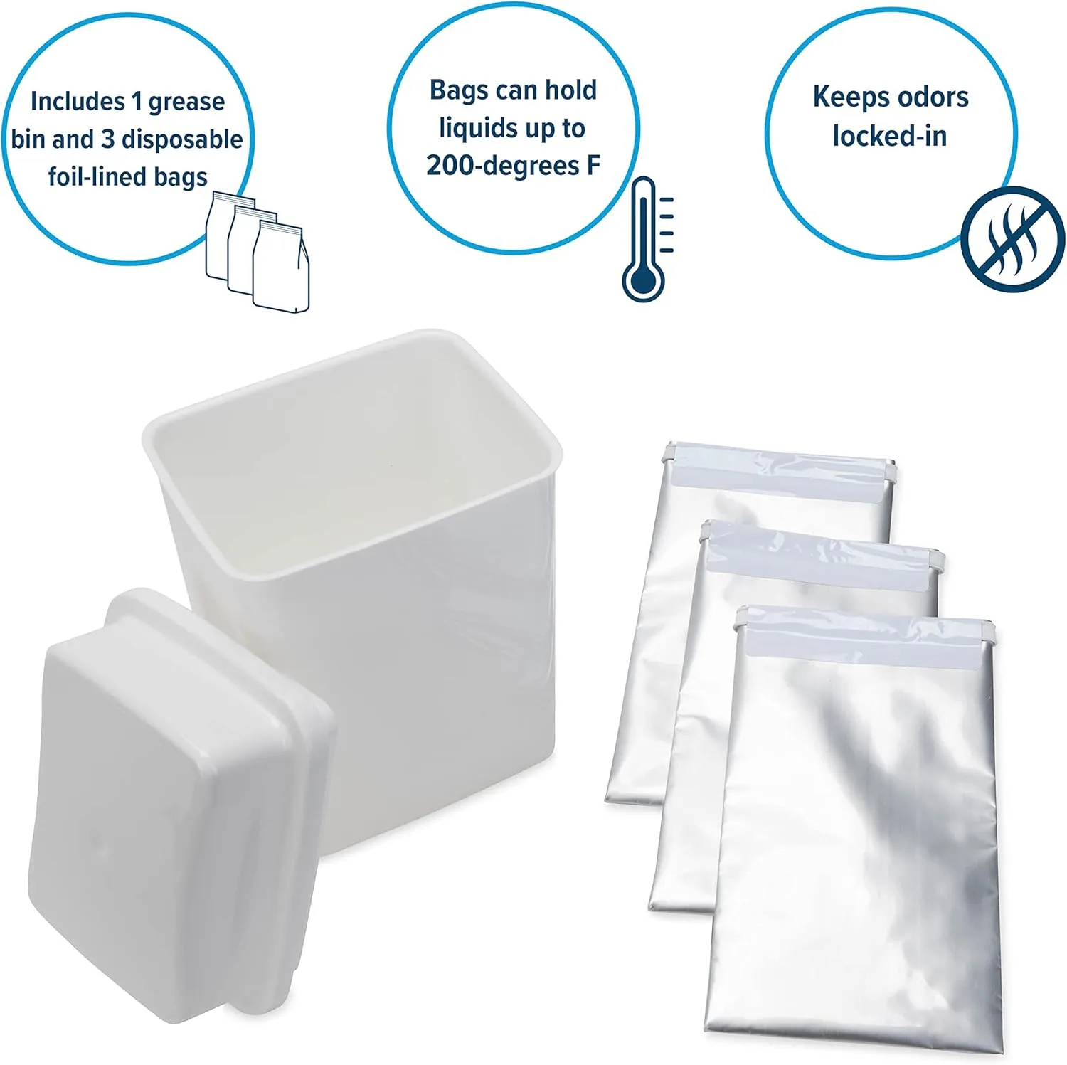 Camco Grease Storage Container with Foil Liners (42281)