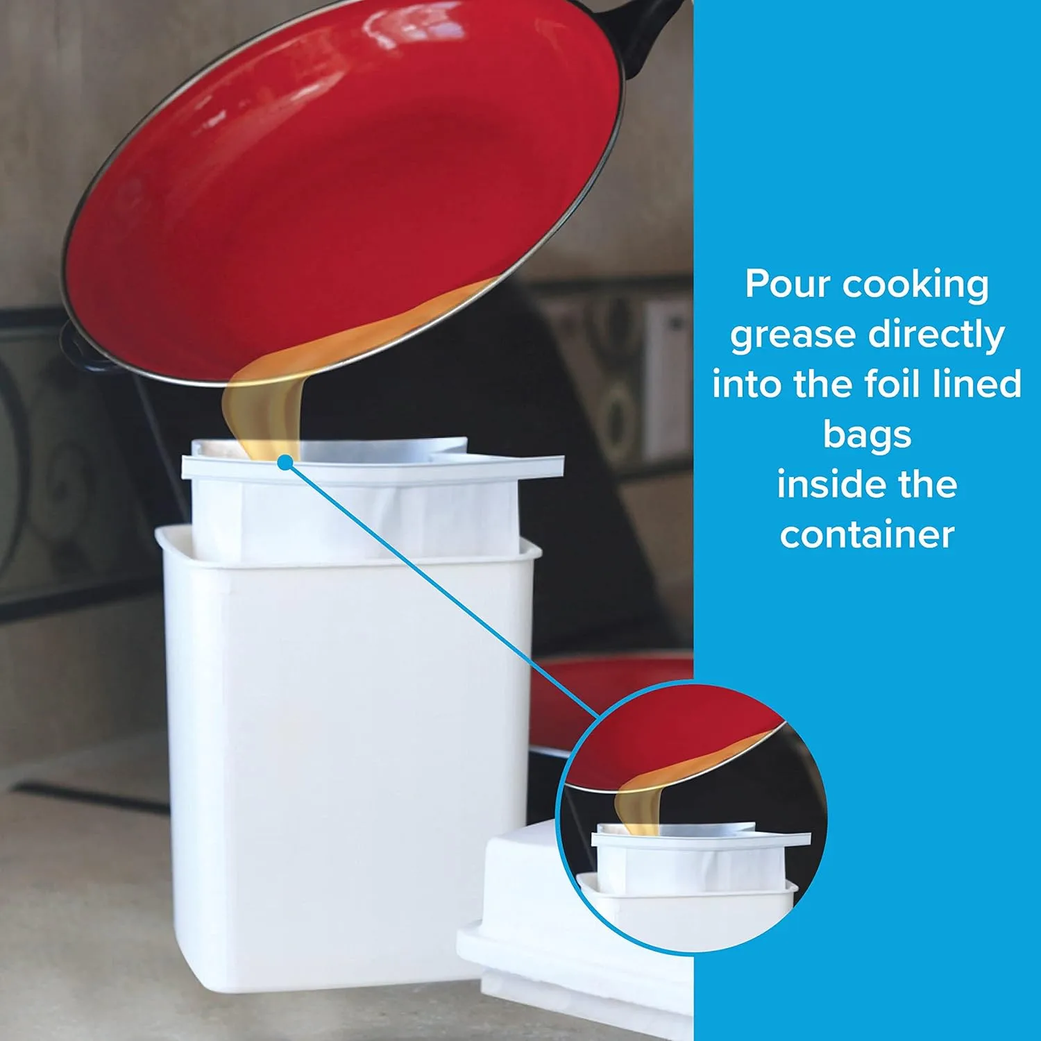 Camco Grease Storage Container with Foil Liners (42281)