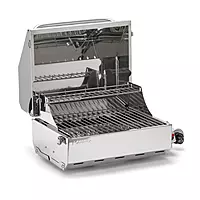 Camco Kuuma Stow N’Go 216 Elite Propane Grill | Features Built-In Thermometer & Push-Button Igniter | Includes Fold Away