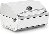 Camco Kuuma Stow N’Go 216 Elite Propane Grill | Features Built-In Thermometer & Push-Button Igniter | Includes Fold Away